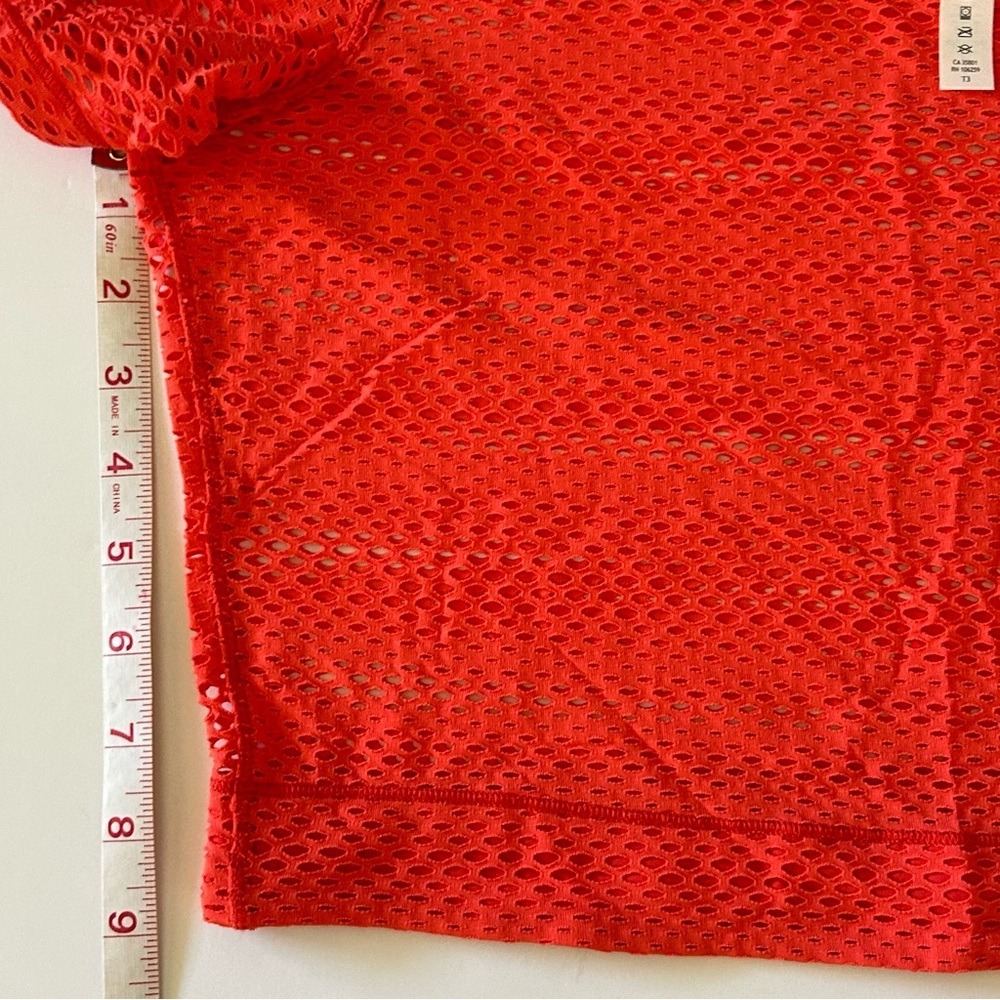 Lululemon Sweat Your Heart Out Short Sleeve Hot Sunset Bright Orange Shirt Top 4 - Picture 5 of 7